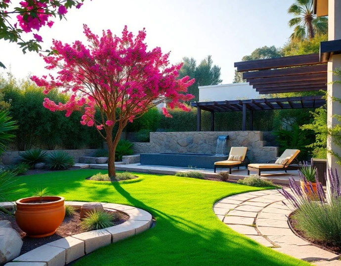 unlight, professional landscaping advertisement photography, full-frame DSLR, 85mm lens, realistic depth of field, natural shadows, true-to-life colors, ultra-photorealistic, no cartoon, no CGI, no illustration, no distorted anatomy, no extra fingers, no artificial AI appearance.